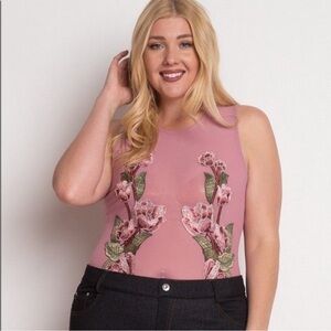 Iris Mesh Floral Bodysuit